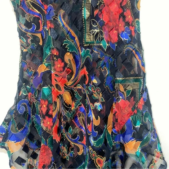Vintage 80’s 90’s floral  Victoria Secret Gold Label One Piece bodysuit size XS - Picture 13 of 17